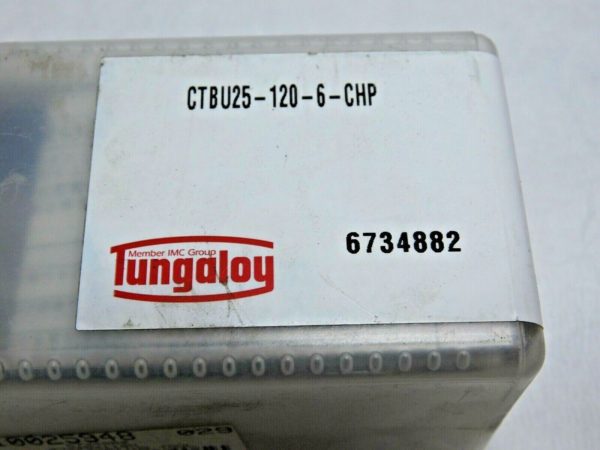 Tungaloy Tool Block for EFP Blades 6mm CW x 110.0mm OAL CTBU25-120-6-CHP 6734882