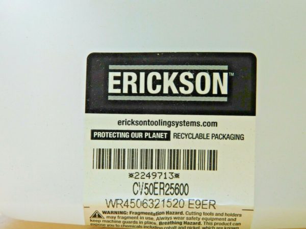 Erickson ER25 Collet Chuck CAT50 1.02mm to 16mm Capacity CV50BER25600 2249713