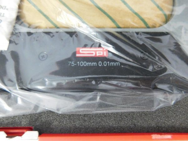 SPI 75 to 100mm Range Mechanical Screw Thread Micrometer 76832161
