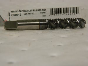 Cleveland M10x1.50 3 Flute 2B Plug Spiral Flute Tap C58912