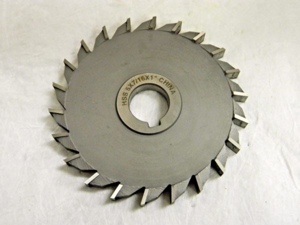 Side Milling Cutter HSS Straight Tooth5" x 7/16" x 1" 22T 03015286