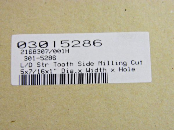 Side Milling Cutter HSS Straight Tooth5" x 7/16" x 1" 22T 03015286