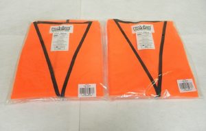 Pro-Safe High Visibility Orange Solid Standard Vests 2XL Qty 10 PRO-F2