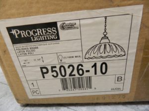 Progress One-light pendant Polished Brass SatinGlass Etched Family: 54 P5026-10