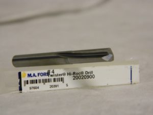 M.A. Ford Solid Carbide Straight Flute Drill Bit 4 0.209" 135° Point 20020900