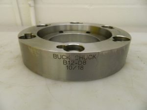 Buck Chuck Adapter Back Plate for 12" Lathe Chucks B12-D8