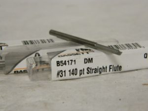 Bassett Straight Flute Stub Length Drill DM 31 140pt 1.875 OAL Qty 3 B54171
