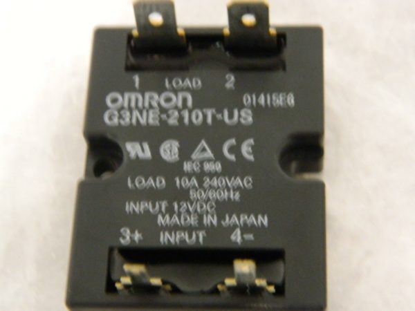 Omron Solid Quick Connect General Purpose Relay 4 Pins 12 VDC Qty 4 G3NE-210TUSD