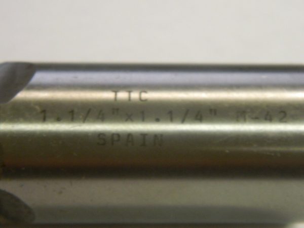 TTC Roughing Single End Mill M-42 1-1/4 8% Cobalt Coarse Pitch 08-193-070