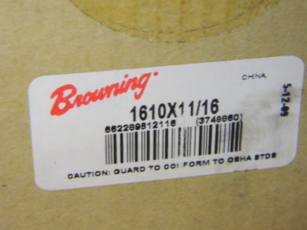 Browning 11/16" Bore, 3/8 x 5/8 Thread, Tapered Lock Sprocket Bushing1610X11/16
