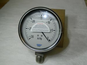 Wika Pressure Gauge 4" Dial 1/2 Thread 30-0 Scale Range 9833328