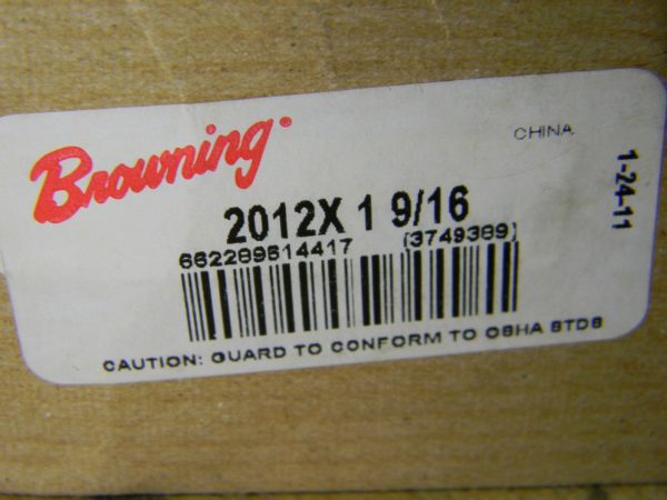 Browning 1-9/16" x 7/16 x 7/8 Thread Tapered Lock Sprocket Bushing 3749389