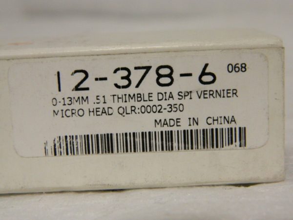 SPI 0-13mm 0.01mm 0002-050 Vernier Micrometer Heads Qty 3 12-378-6