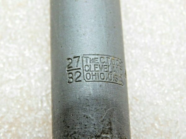 Cleveland Twist Drill Chucking Reamer HSS 2MT 27/32" x 9-1/2" OAL 8FL 612