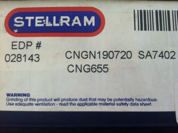 Stellram CNGN190720 CNG655 SA7402 Index Ceramic Turning Inserts QTY 10 028143