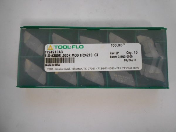 Tool-Flo Tool-Flo FLG6380 Grade C3 Carbide Grooving Insert Neutral QTY 10 780652