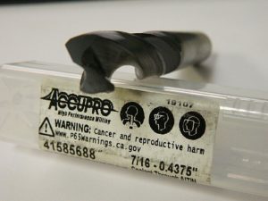 Accupro 7/16" 140° Spiral Flute Solid Carbide Screw Machine Drill Bit 41585688