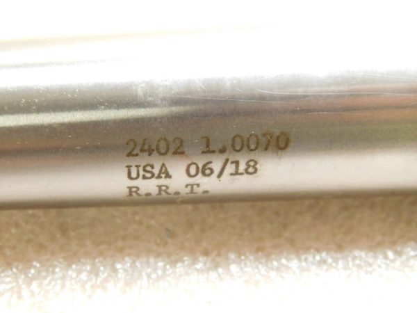 RRT Chucking Reamer Carbide Tipped Taper Shank Straight Flutes 1.0070" 8FL 2402