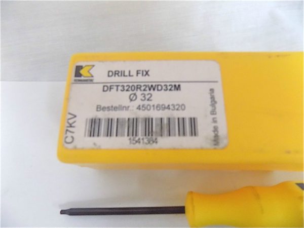 Kennametal 76mm Max Drill Depth 2.5xD 32mm Diam Insert Drill Indexable 1541384