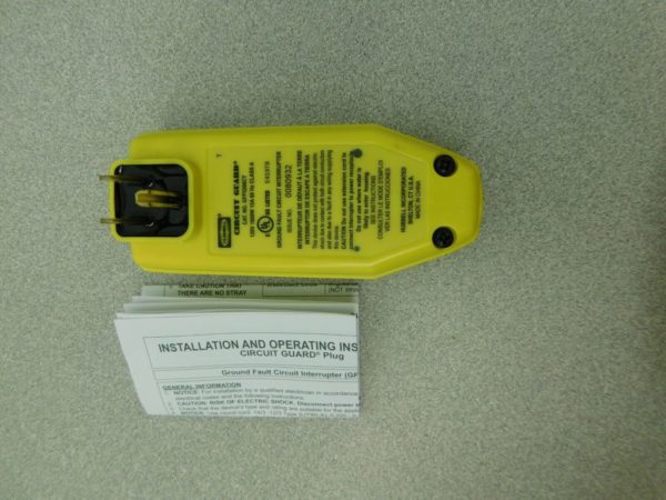 Hubbell Manual Set Plug GFCI Circuit Guard GFP5266CY