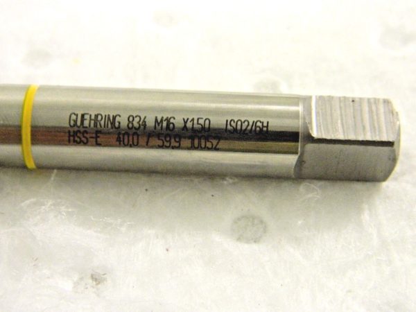 Guhring HSS-E Machine Tap M16 X 1.50 Model 834-16.007