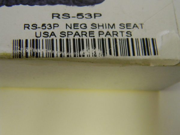 RCM Tooling Neg Shim Seat Inserts Qty. 10 USA #RS-53P