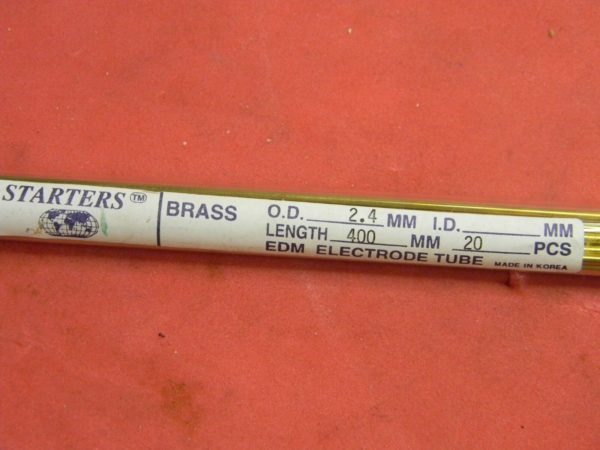 Global BR-2.4X400T Electrical Discharge Machining Tubes, QTY 20