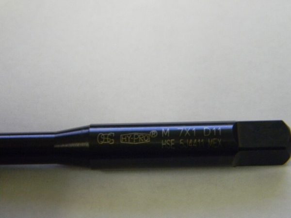 OSG M7 X 1.0 D11 S/O 3FL HY-PRO SP Plug Taps Qty 5 2894101