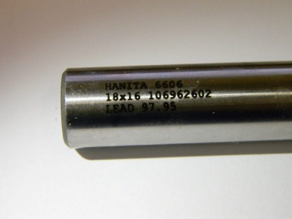Hanita 18mm Diam, Fine Pitch, 32mm LOC, 4 Flute Cobalt Roughing Square End Mill