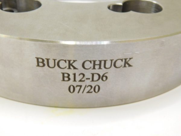 BUCK CHUCK Adapter Back Plate for 12" Dia Self Centering Lathe Chuck D1-6 B12-D6
