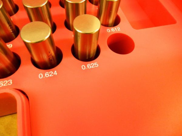 Class ZZ Plug Gage Set: 0.501 to 0.625″ Range, 125 Pc 616-81316