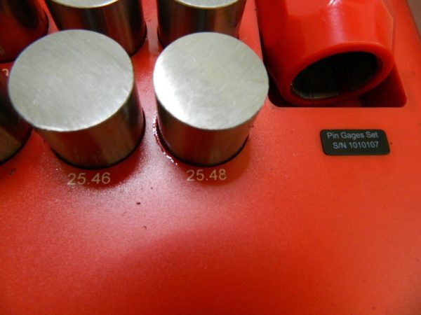 SPI Plug and Pin Gage Set 75 Piece 24-25.48 mm Diam 65378887