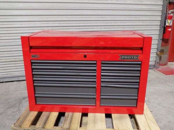 Proto Double Bank Top Chest Tool Box 12 Drawer 41 x 22 x 27 Scratch N Dent