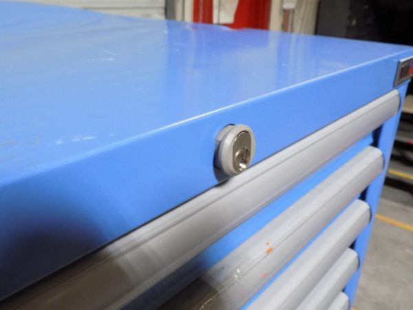 Lista Modular Storage Cabinet 15 Drawer 59 x 28 x 28 Steel Blue SCRATCH N DENT