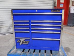 Extreme Tools Roller Cabinet Tool Box 11 Drawer 41" W x 25" D x 42" H Steel Blue