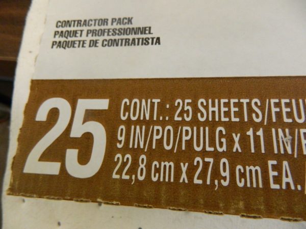 3M Garnet Sanding sheets 10 packs of 25 sheets 88595NA