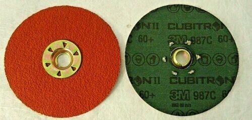 3M CUBITRON II 987C Fiber Sanding Disc 4 1/2 In 60 Grit QTY 25 0005114127661