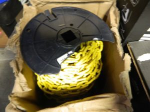 Campbell Chain Proof Coil Chain Polycoat Steel Yellow 3/16" x 100' PD0725027