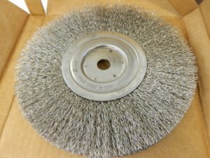 WEILER Wheel Brush: 8″ Wheel Dia, Crimped 98537