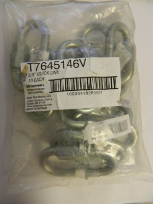Campbell Zinc Plated Carbon Steel Quick Link QTY 10 T7645146V