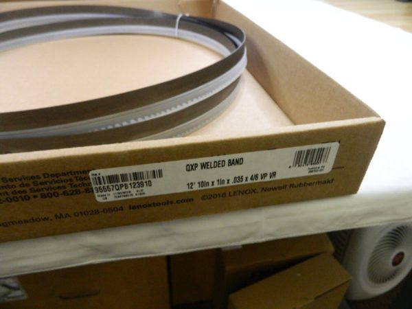 LENOX Welded Bandsaw Blade: 12' 10″ Long, 1″ Wide, 0.035″ Thick 95557QPB123910