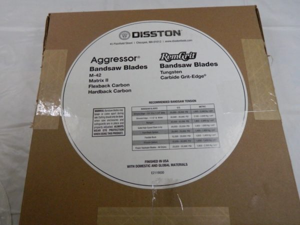DISSTON Welded Bandsaw Blade: 7' 9″ Long, 0.032″ Thick, 14 TPI E1923