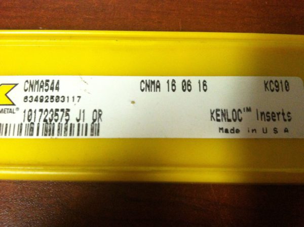 Kennametal Turning Inserts CNMA544 Grade KC910 Carbide Qty. 3 #101723575