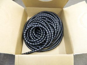 ATLANTEX 0.8″ ID Black Spiral Guard Wrap for Hoses Approx. 100' Long SGW16-30