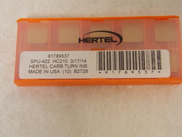Hertel Carbide Turning Insert SPU422 Grade HC210 Qty 10 91789537