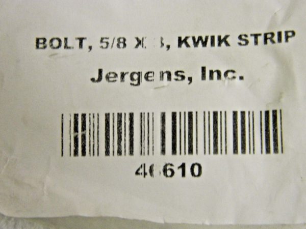 Jergens Kwik-Strip Stripper Bolts 5/8" x 3" Qty. 5 #46610