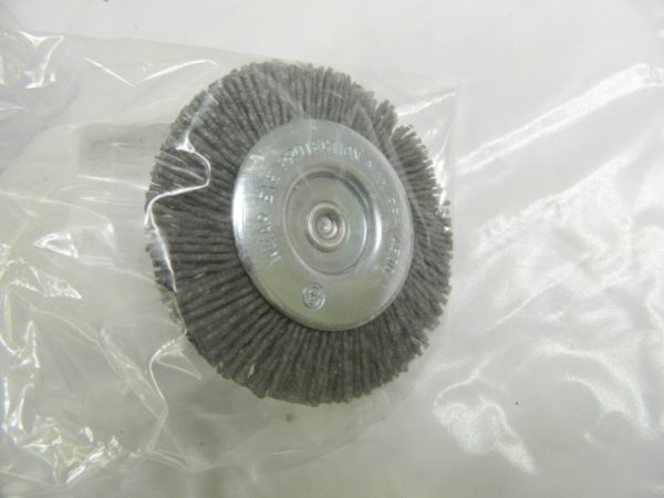 Wheel Brush: 3″ Wheel Dia, Crimped Nylon, 4,500 RPM Qty 11 3807506590R