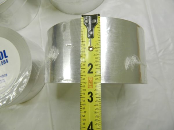 INTERTAPE Silver Aluminum Foil Tape 2-1/2" x 60yds Qty 4 Rolls ALF200L02560