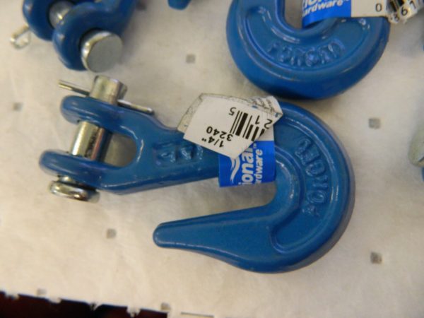 National Hardware Clevis Grab Hook in Blue,1/4 Inch qty 5 N177-212