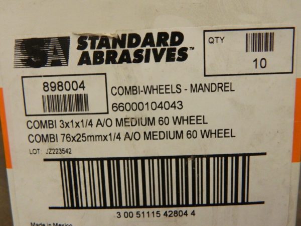 3M - 42804 Standard Abrasives Buff And Blend Combi-Wheel qty 10 898004